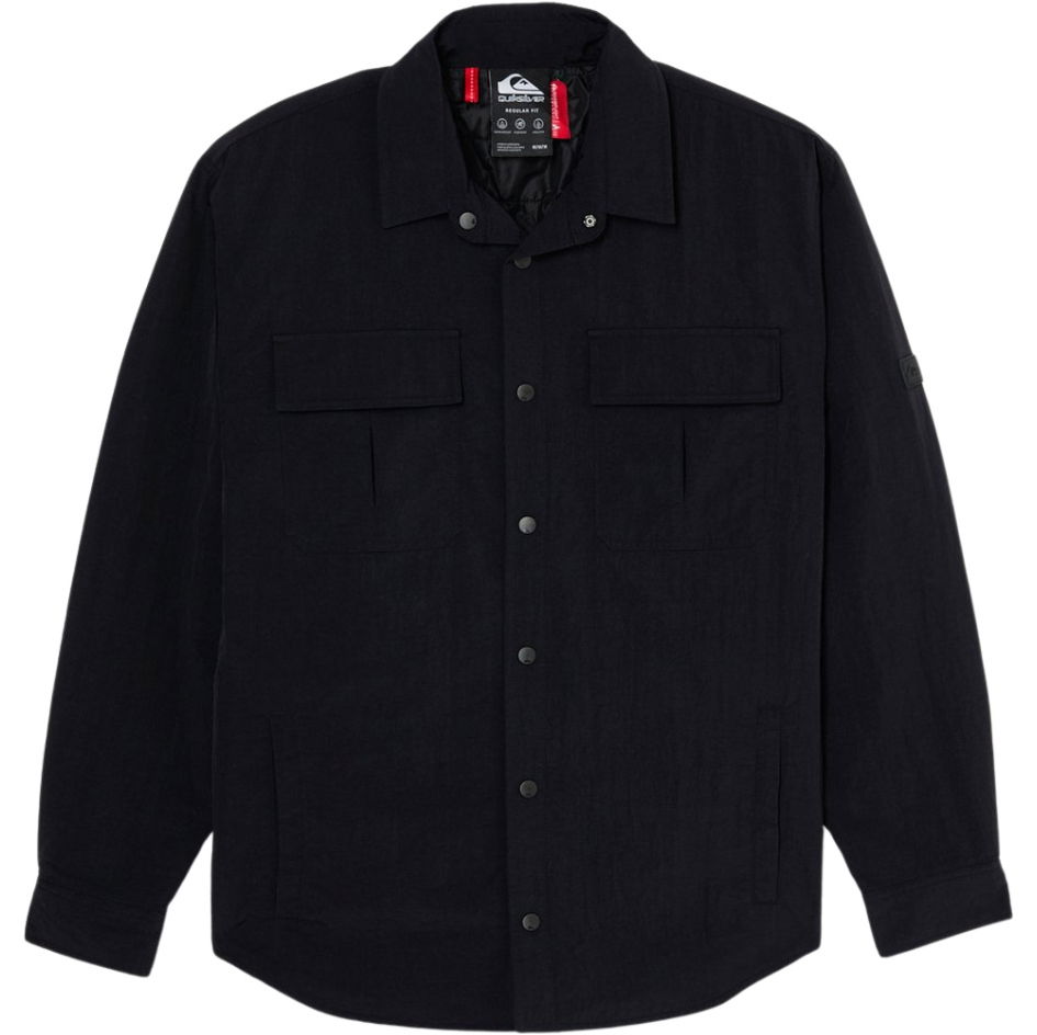2026 Quiksilver Mens Venture Insulated Overshirt EQYJK04235 - Black